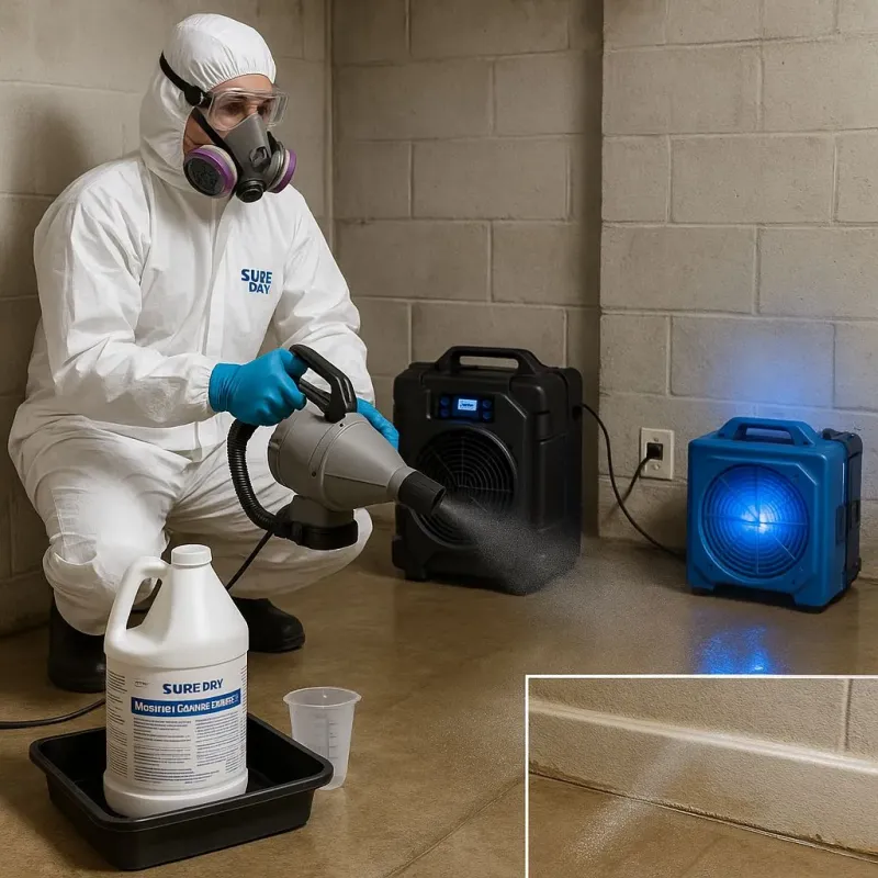 Sanitization and Odor Removal process in Country Club, CA